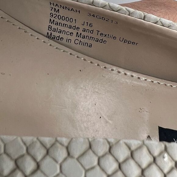 Jones New York Cream Hannah Croc Embossed Casual Slip On Shoes Size 7 - Picture 16 of 16
